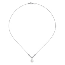 Load image into Gallery viewer, Gabriel &amp; Co. Pearl and Diamond Vintage Style Necklace
