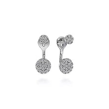 Load image into Gallery viewer, Gabriel &amp; Co. &quot;Peek A Boo&quot; Pave Diamond Earrings

