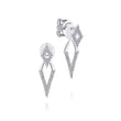 Load image into Gallery viewer, Gabriel &amp; Co. &quot;Peek A Boo&quot; Triangular Diamond Drop Earrings
