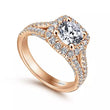 Load image into Gallery viewer, Gabriel &amp; Co. &quot;Perennial&quot; Cushion Halo Diamond Engagement Ring

