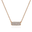Load image into Gallery viewer, Gabriel &amp; Co. Rectangular Pave Diamond Bar Fashion Necklace
