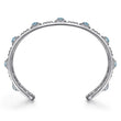 Load image into Gallery viewer, Gabriel &amp; Co. Rock Crystal and Turquoise Station Bangle Bracelet
