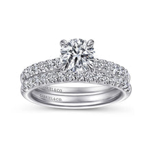 Load image into Gallery viewer, Gabriel &amp; Co. &quot;Ronan&quot; Classic Shared Prong Diamond Wedding Band
