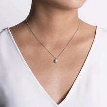 Load image into Gallery viewer, Gabriel &amp; Co. Round Cultured Pearl and Diamond Halo Pendant Necklace
