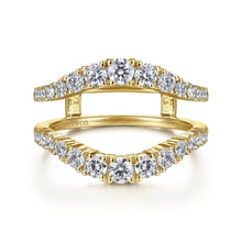 Load image into Gallery viewer, Gabriel &amp; Co. Round Cut Graduating Diamond Enhancer Band
