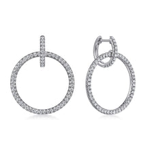 Load image into Gallery viewer, Gabriel &amp; Co. Round Linked Pavé Diamond Drop Earrings
