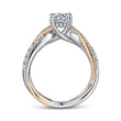 Load image into Gallery viewer, Gabriel &amp; Co. &quot;Sandrine&quot; Bypass Twist Diamond Engagement Ring

