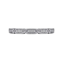 Load image into Gallery viewer, Gabriel &amp; Co. Segmented Diamond Stackable Band
