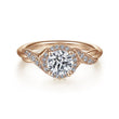 Load image into Gallery viewer, Gabriel &amp; Co. &quot;Shae&quot; Crossover Halo Diamond Engagement Ring
