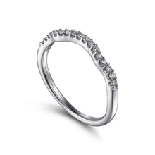 Load image into Gallery viewer, Gabriel &amp; Co. &quot;Shae&quot; Curved Diamond Wedding Band

