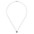 Load image into Gallery viewer, Gabriel &amp; Co. Silver Swirling Cultured Pearl Pendant Necklace
