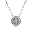 Load image into Gallery viewer, Gabriel &amp; Co. Small Diamond Octagonal Cluster Pendant
