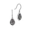 Load image into Gallery viewer, Gabriel &amp; Co. Souviens Sterling Silver &amp; Black Pearl Drop Earrings

