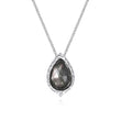 Load image into Gallery viewer, Gabriel &amp; Co. &quot;Souviens&quot; Sterling Silver &amp; Black Pearl Drop Pendant
