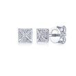 Load image into Gallery viewer, Gabriel &amp; Co. Square Cluster Diamond Studs
