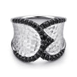 Load image into Gallery viewer, Gabriel &amp; Co. Sterling Silver and Black Spinel &quot;Byblos&quot; Ring
