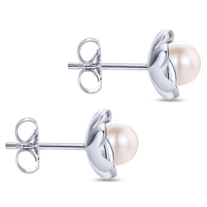 Gabriel & Co. Sterling Silver Cultured Pearl Stud Earrings
