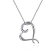 Load image into Gallery viewer, Gabriel &amp; Co. Sterling Silver Diamond Heart Pendant
