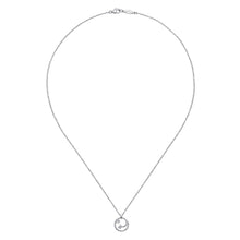 Load image into Gallery viewer, Gabriel &amp; Co. Sterling Silver Diamond Swirl Pendant Necklace
