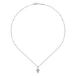 Load image into Gallery viewer, Gabriel &amp; Co. Sterling Silver Vintage Style Diamond Cross Pendant
