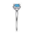 Load image into Gallery viewer, Gabriel &amp; Co. Swiss Blue Oval Topaz Diamond Ring
