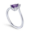 Load image into Gallery viewer, Gabriel &amp; Co. Teardrop Amethyst and Diamond Triangle Ring
