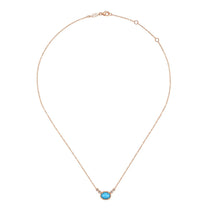 Load image into Gallery viewer, Gabriel &amp; Co. Turquoise and Rock Crystal Diamond Pendant
