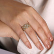 Load image into Gallery viewer, Gabriel &amp; Co. Twisted Braided Wide Diamond Band Ring
