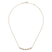 Load image into Gallery viewer, Gabriel &amp; Co. Twisted Curved Diamond Bar Necklace
