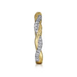Load image into Gallery viewer, Gabriel &amp; Co. Twisted Diamond Stackable Ring
