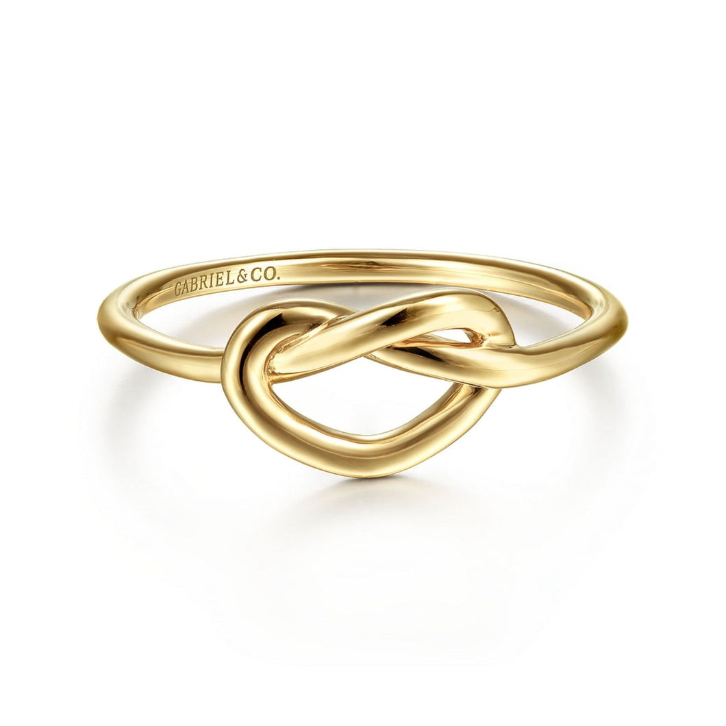 Gabriel & Co. Twisted Heart Pretzel Ring