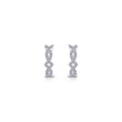 Load image into Gallery viewer, Gabriel &amp; Co. Twisted Pave Diamond Huggie Earrings
