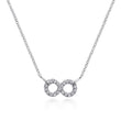 Load image into Gallery viewer, Gabriel &amp; Co. White Sapphire Infinity Symbol Necklace
