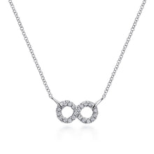 Load image into Gallery viewer, Gabriel &amp; Co. White Sapphire Infinity Symbol Necklace
