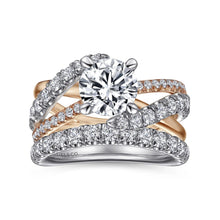 Load image into Gallery viewer, Gabriel &amp; Co. &quot;Zaira&quot; Curved Diamond Wedding Band
