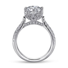 Load image into Gallery viewer, Gabriel &amp; Co.&quot;Genoa&quot; Halo Six Prong Diamond Engagement Ring
