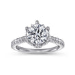 Load image into Gallery viewer, Gabriel &amp; Co.&quot;Genoa&quot; Halo Six Prong Diamond Engagement Ring
