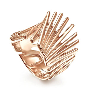 Gabriel & Co.High Polish Stacked Bar Cage Ring