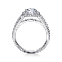 Load image into Gallery viewer, Gabriel &amp; Co.&quot;Hillary&quot; Halo Diamond Engagement Ring
