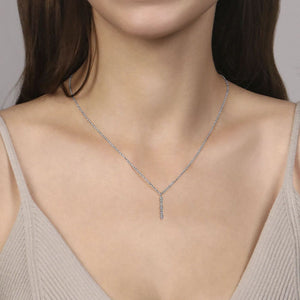 Gabriel Diamond Bar Pendant Necklace