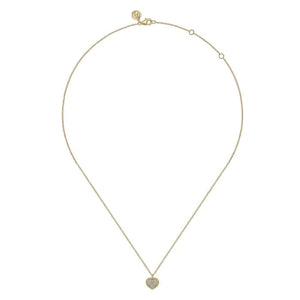 Gabriel Diamond Bujukan Heart Shaped Pendant Necklace