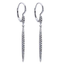 Load image into Gallery viewer, Gabriel Diamond Dangle &quot;Slice&quot; Earrings
