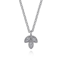 Load image into Gallery viewer, Gabriel Diamond Mini Leaf Pendant Necklace
