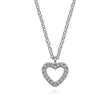 Load image into Gallery viewer, Gabriel Diamond Open Heart Pendant Necklace
