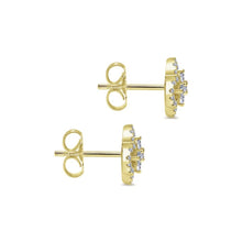 Load image into Gallery viewer, Gabriel Diamond Pave Clover Earrings
