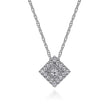 Load image into Gallery viewer, Gabriel Diamond Square Pendant Necklace
