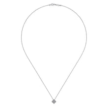 Load image into Gallery viewer, Gabriel Diamond Square Pendant Necklace
