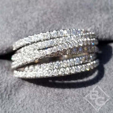 Load image into Gallery viewer, Gabriel Diamond &quot;Wave&quot; Cross Over Ring
