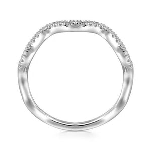 Gabriel Diamond Wave Stackable Ring