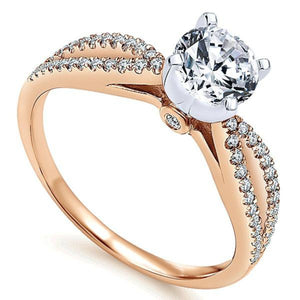 Gabriel "Elyse" Split Shank Diamond Engagement Ring